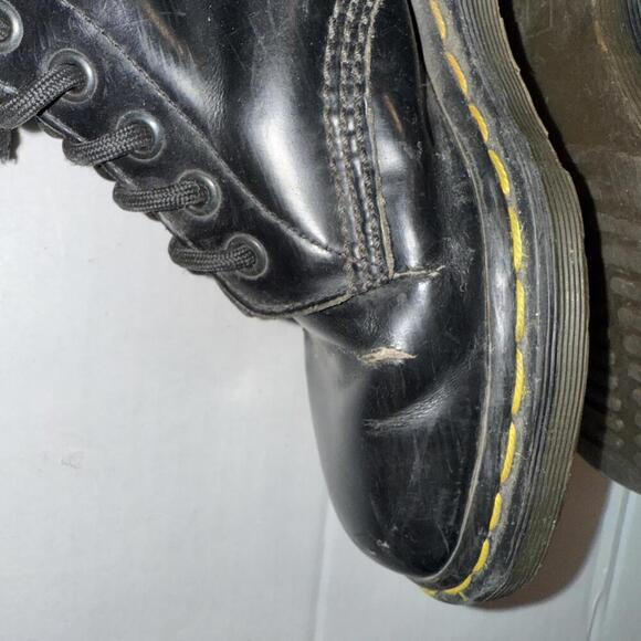 Dr Doc Martens Lace Up‎ Combat Work Slip Resistant Boots Black Leather Men’s 6 main image 10
